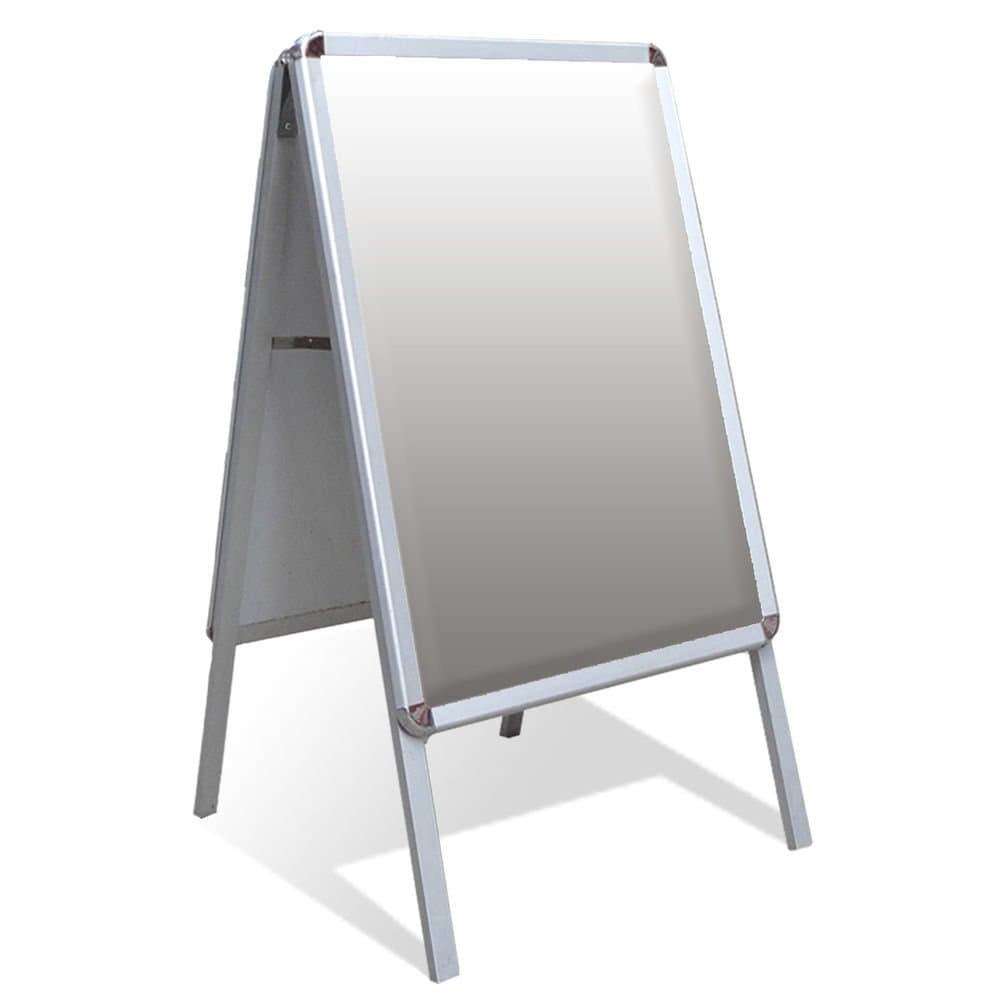 Linno® A2 A-Board Pavement Sign Poster SNAP Frame Double Side Sign Display Stands (A2 Size)