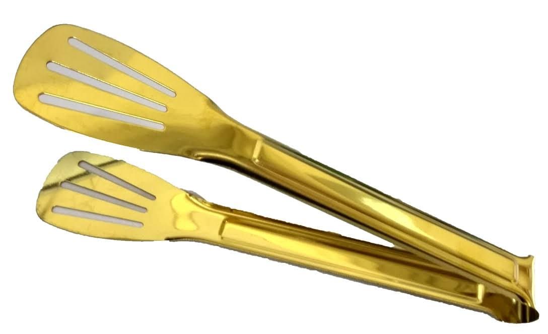 Multi-Purpose Golden Serving Tongs