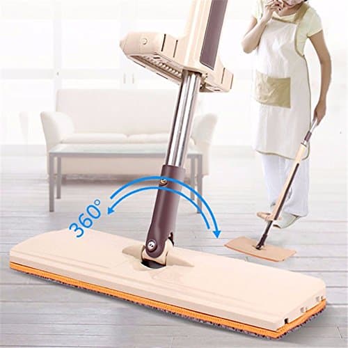 Telescopic Mop Leisure Mops Hand Washing Floor Wipe Scurb Flat Mops Dust Push Cloth Household 360 Degree Rotate Clean Tool