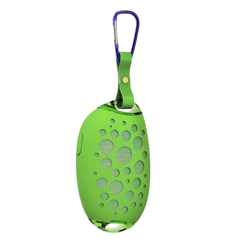 TOOGOO Speaker Mg X1 Outdoor Stereo Speaker with Mic Hook Portable Ip54 Waterproof Support Handsfree Call-Green