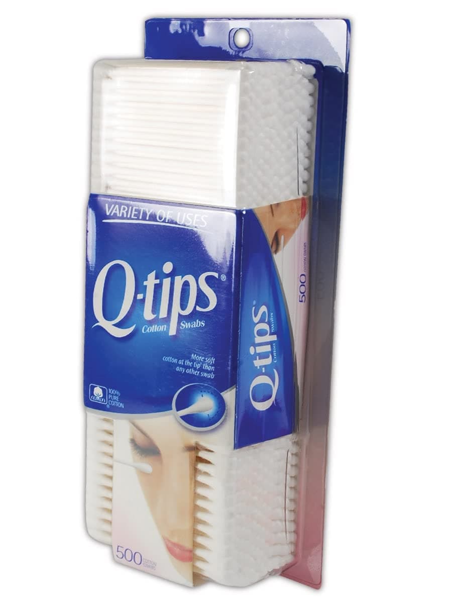 Q-Tips 623181 Cotton Swab, Standard, White, 500 Count (Pack of 1)
