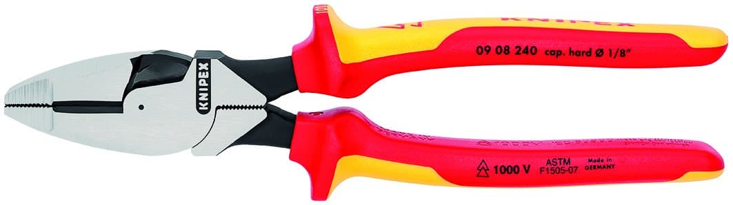 Tools 09 08 240 SBA 9.5-Inch Insulated Ultra-High Leverage Lineman's Pliers