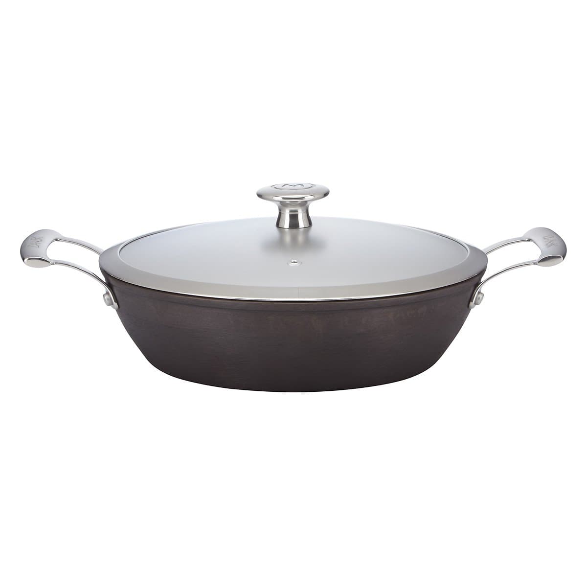 Mario BataliPre-Seasoned Light Cast Iron 2.5-Quart Braiser by Dansk
