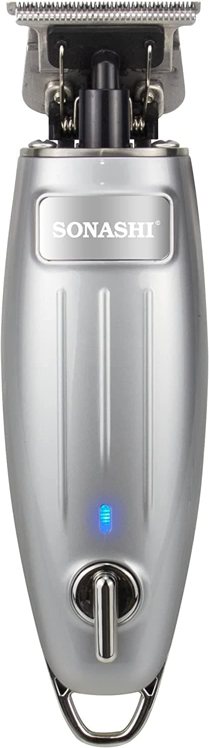 SHC-1054 Rechargeable Hair Clipper [Silver] T-Type Cutter Blade, High-Speed Motor, 5 x Plastic Combs, Continuous Working, Portable, Cordless | Cordless Hair Clipper | Home Appliance