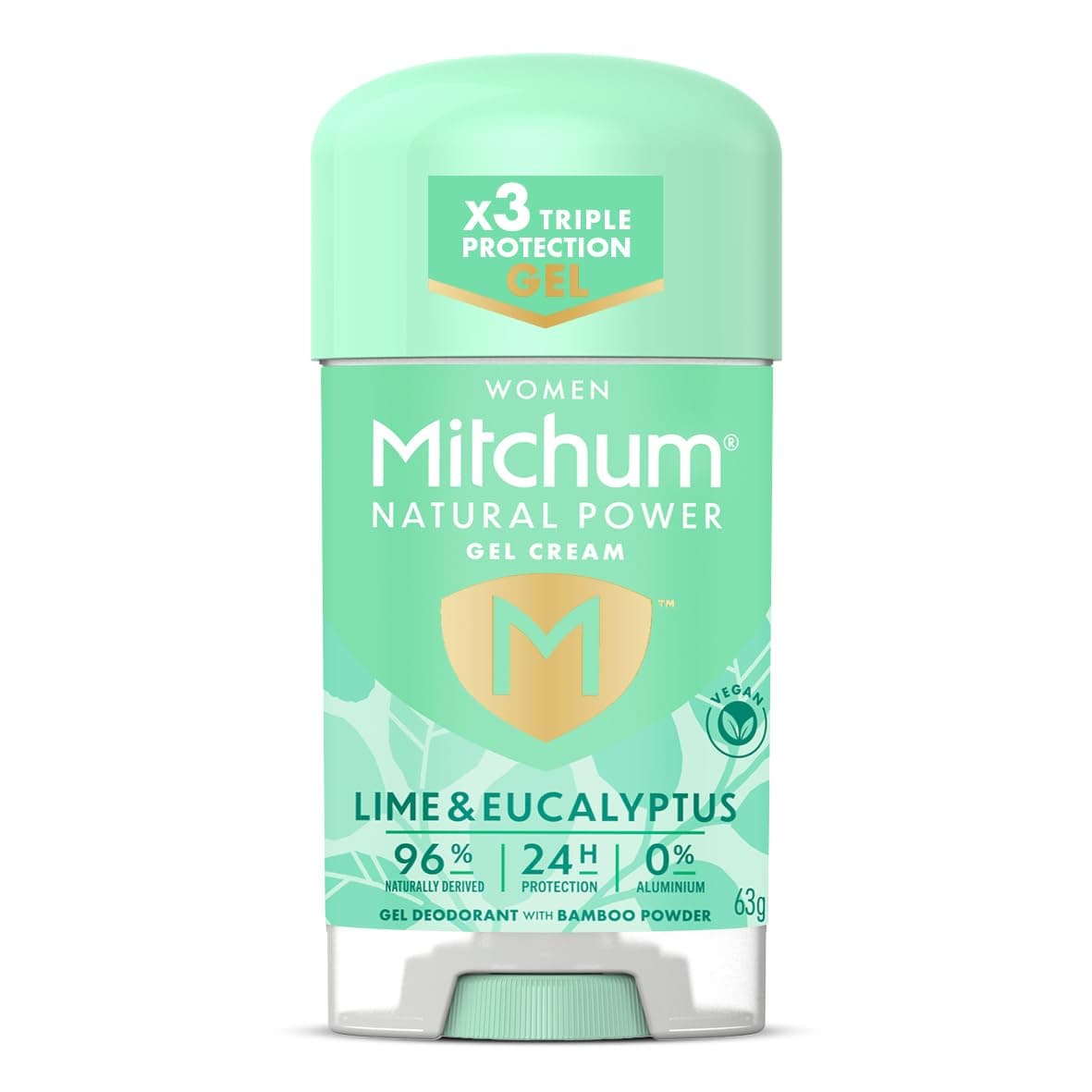 Mitchum Women's Natural Power Gel Cream Lime Eucalyptus