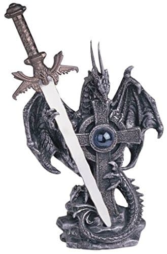 StealStreetStealStreet SS-G-71331 Dragon Collection with Sword Collectible Fantasy Decoration Figurine