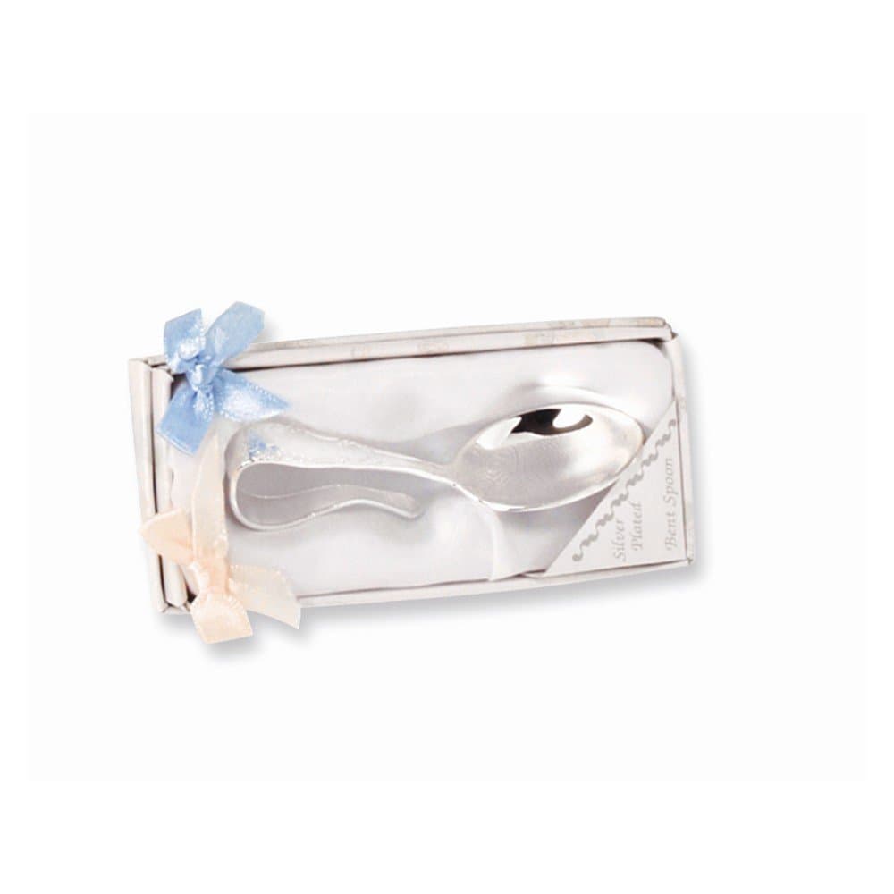 Best Designer Jewelry Silver-plated Babys Bent Handle Spoon