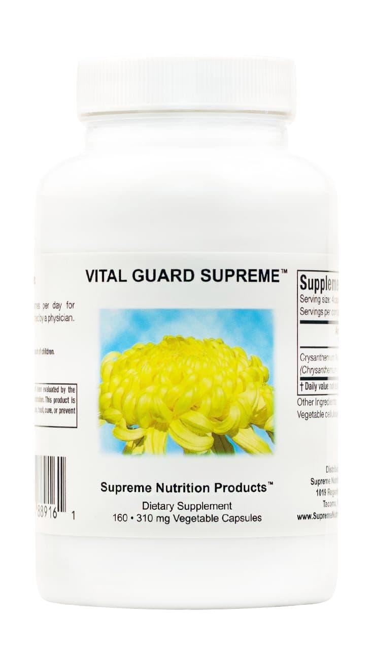 Supreme Nutrition Vital Guard Supreme, 160 Pure Chrysanthemum Vegetarian Capsules