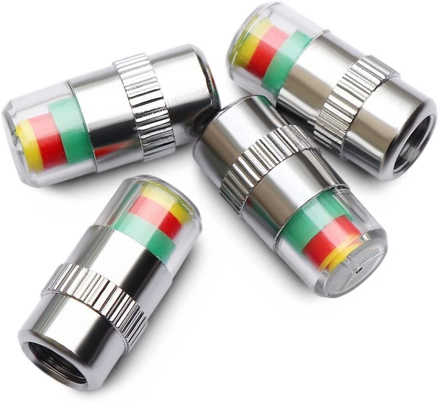 Auto PearlAuto Pearl Bike Air Alert Tire Valve Cap - Royal Enfield Battle