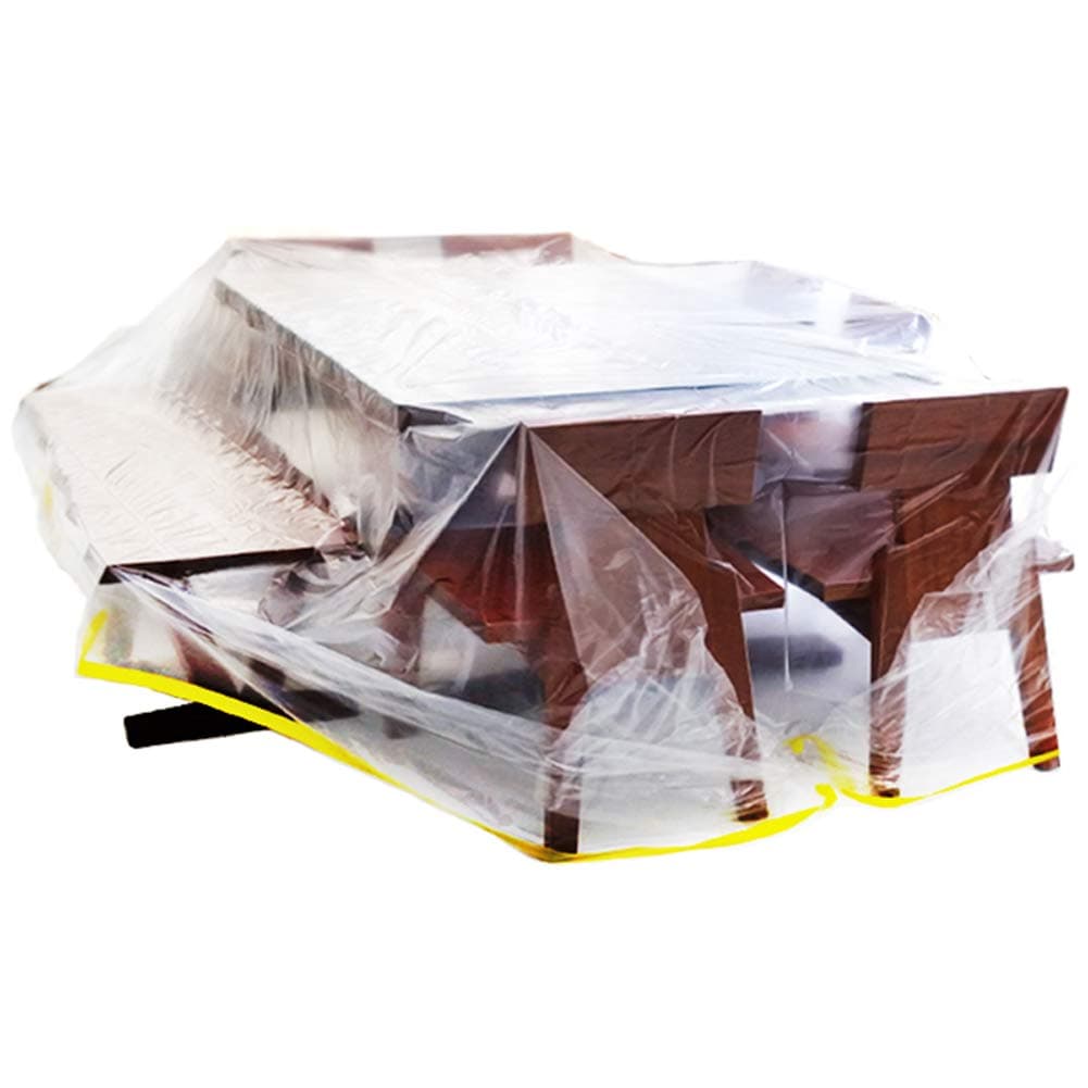 Ruibo Large Sofa Couch Cover for Furniture Protector Cover / Waterproof Plastic Drop Cloth / Clear Plastic Tarp for Painting,Moving and Long Term Storage, / 12 sq.ft,146”lx106”w