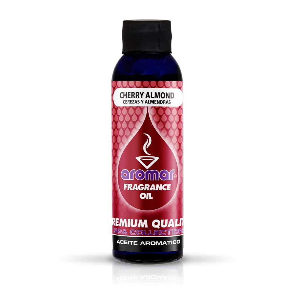Premium Fragrance Oil, Cherry Almond 4oz. Bottles. Long Lasting Aromatic Scent, Fresh and Revitalizing Aromatherapy for Living Room, Bedroom, and Kitchen