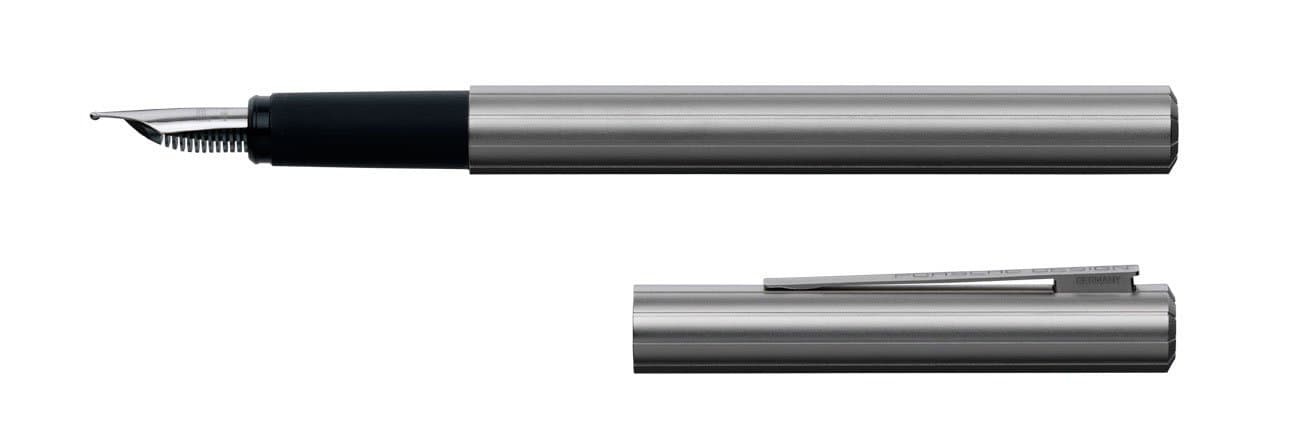 Porsche Design Slim Line Fountain Pen B - Silver