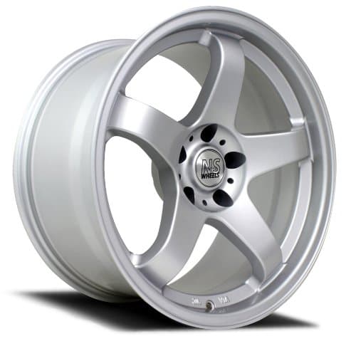NS Series Drift M01 Silver Wheel with Painted (18 x 10. inches /5 x 100 mm, 15 mm Offset)