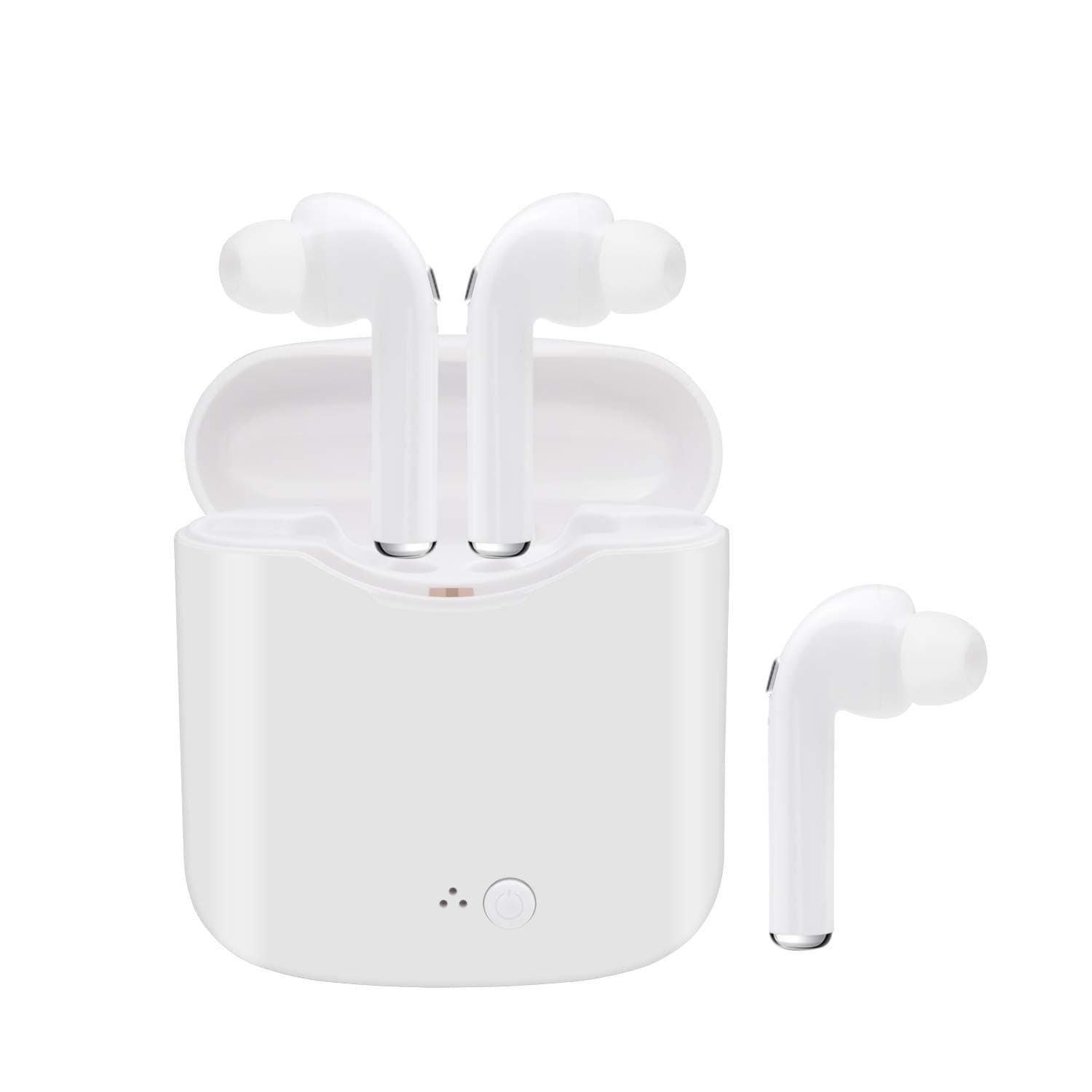 Kabi Wireless Earbuds, Wireless Headphones Hands-Free Calling Earphones Sport Driving Earbuds (A12 White