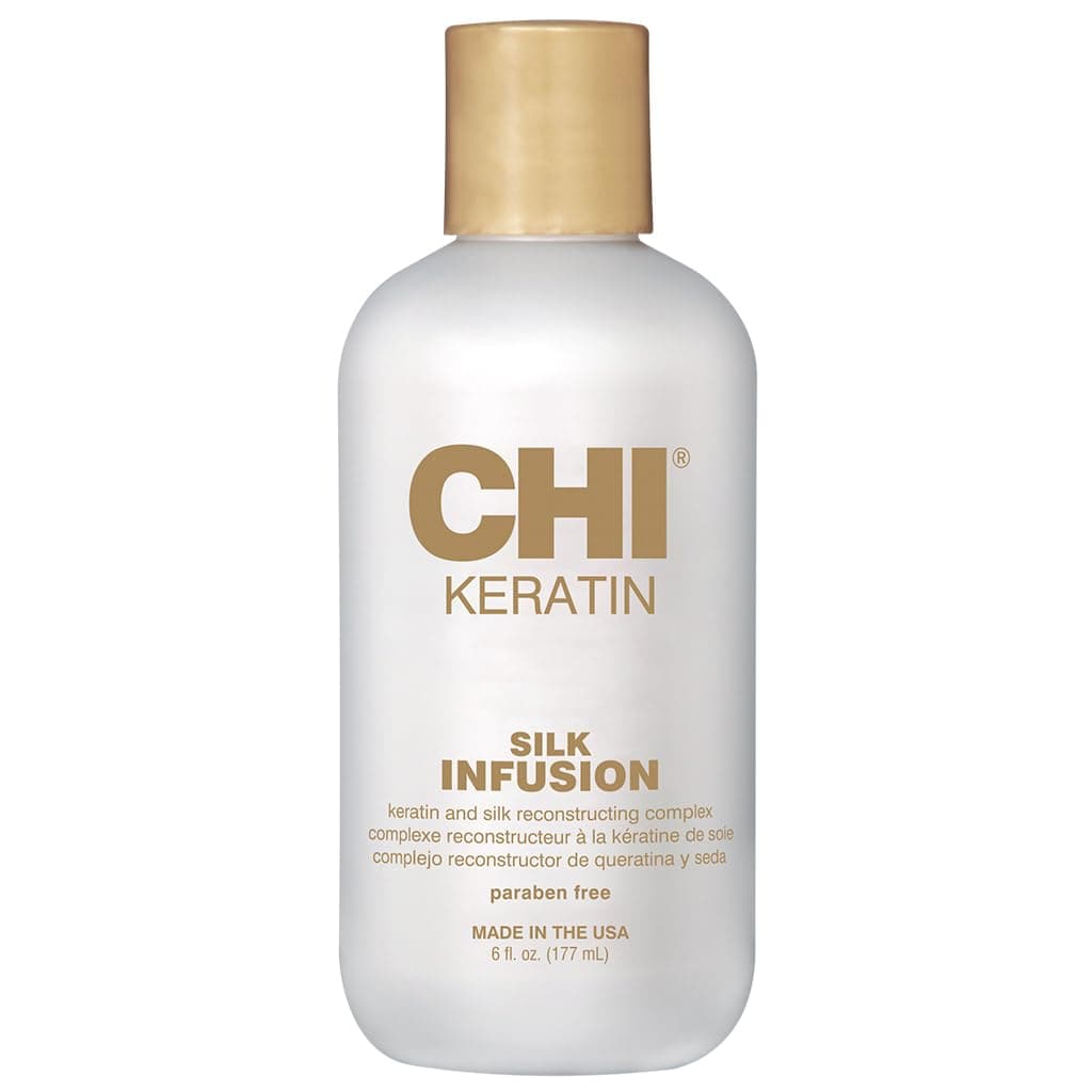 Keratin Silk Infusion ; Reconstructing Keratin Treatment Hair Serum ; Leave-In Hair Oil for Dry Damaged Hair ; Hydrates, Restores & Adds Shine ; Paraben-Free, Gluten-Free & Color-Safe, 177 ml