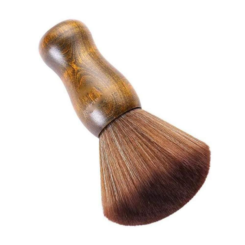 Barber Neck Brush, Barber Duster, Cork Neck Cleaning Brush, Salon Tools Soft Hair Brush for Haircutting Neck Face Cleaning Sweeping Hair Brush