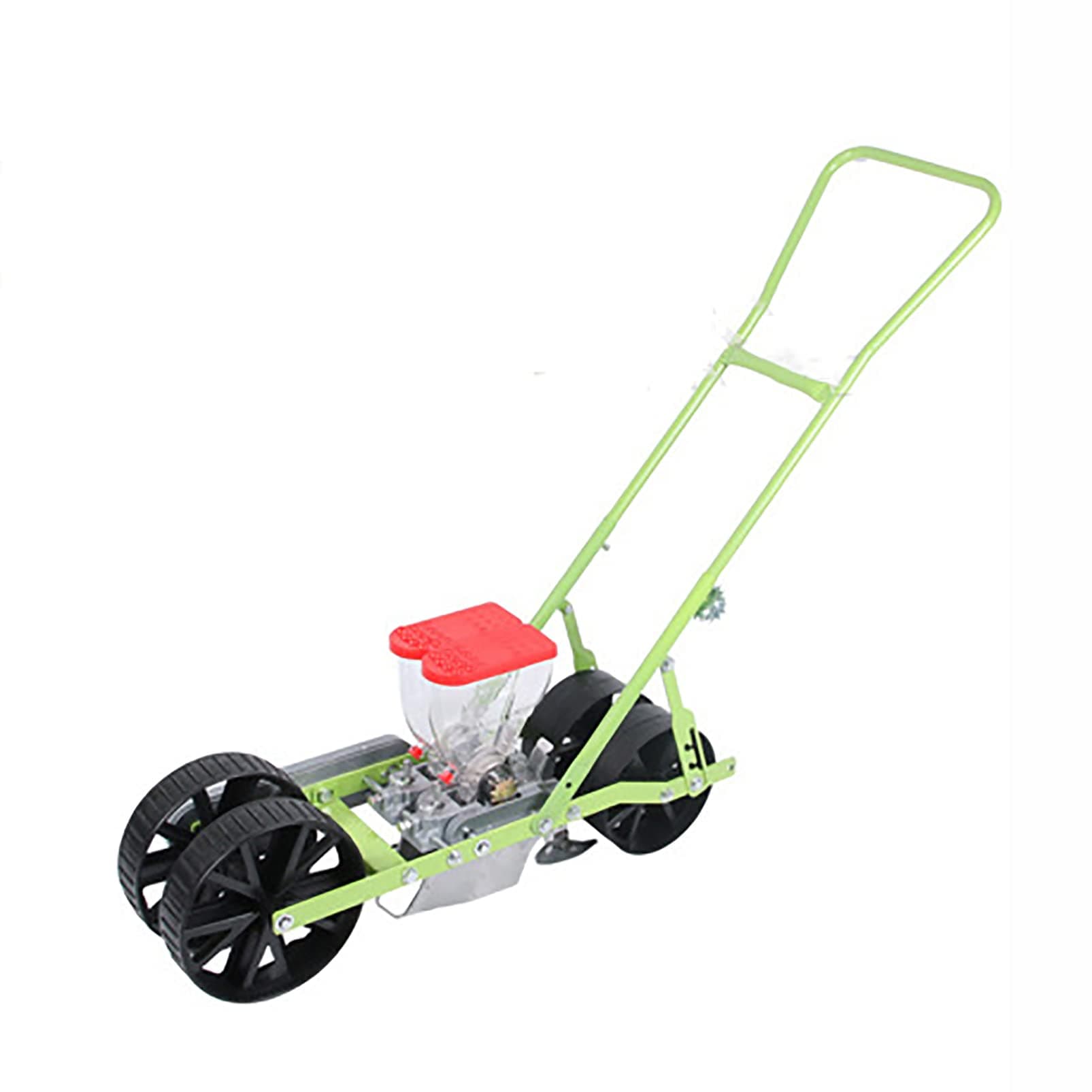 Hand Push Vegetable Seeder Planter Tools Farmer Pushes Manual Broadcast Spreader Seeder for Planting Corn, Cotton Soybean Peanut Wheat