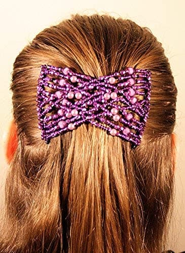 Women Magic Beads Hair Clips Stretchy EZ Double Comb Different Hair Styles Shiny Pearls