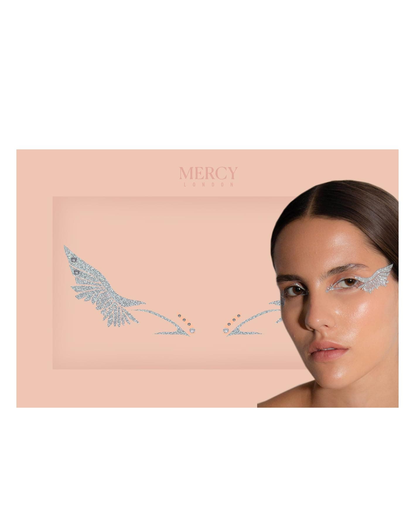 Angel Wing Liner Jewels Mercy London Costume Accessories Face Gems Jewels All In One Halloween Headpiece Stick On