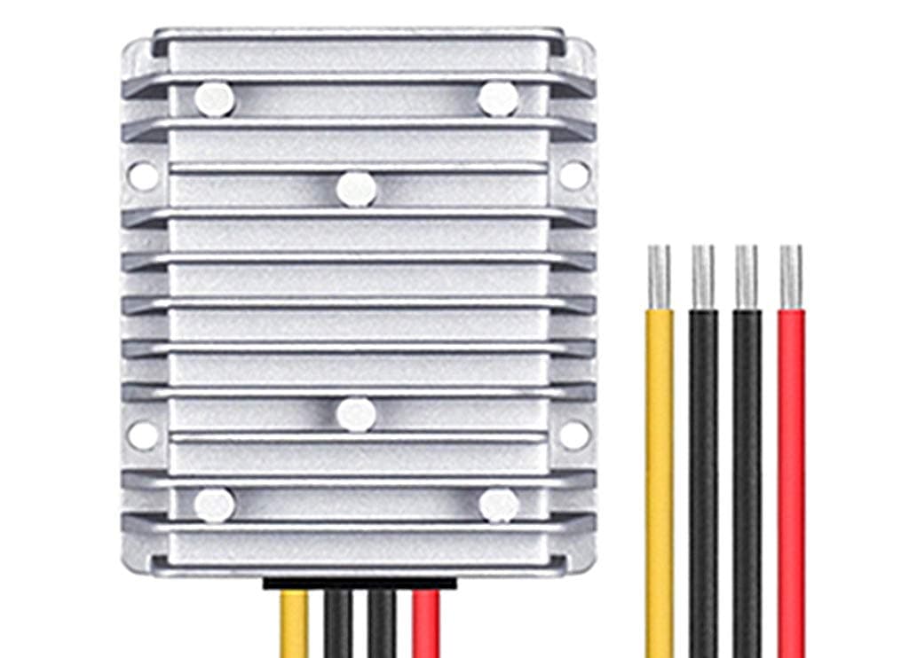 12V 24V (9-30V) To 48V 5A 240W DC-DC Waterproof Boost Converter Automatic Step Up Voltage Regulator Module Car Power Supply Voltage Transformer Input 9-30V with 4 Wires