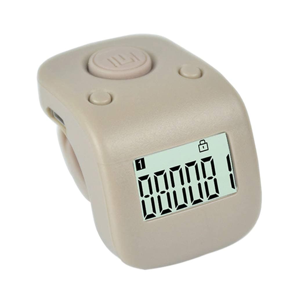Mini Rechargeable Digital LCD Electronic Finger Ring Hand Tally Counter Six/6 Digit Buddha beads/Prayer Counter Clicker