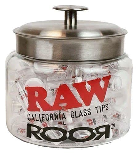 Raw Rolling Papers® California Regular Roor Glass [Flat] + [Round] (Filter Cigarette Filter Tips)