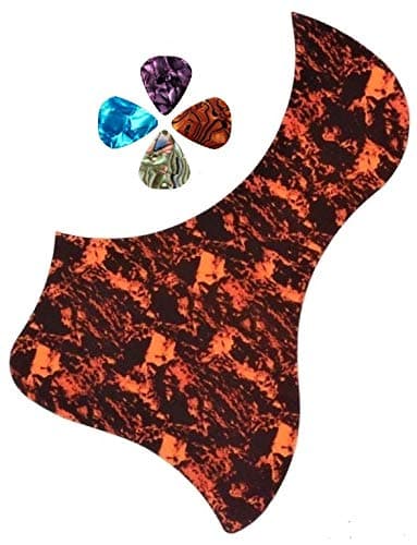 Acoustic Guitar Pick Guard Anti-Scratch Protective Plate. Bird, Duck Shape Taylor-Style Red/Orange/Brown + Guitar Picks. FAST SHIPPING! From Magik Fulfillment