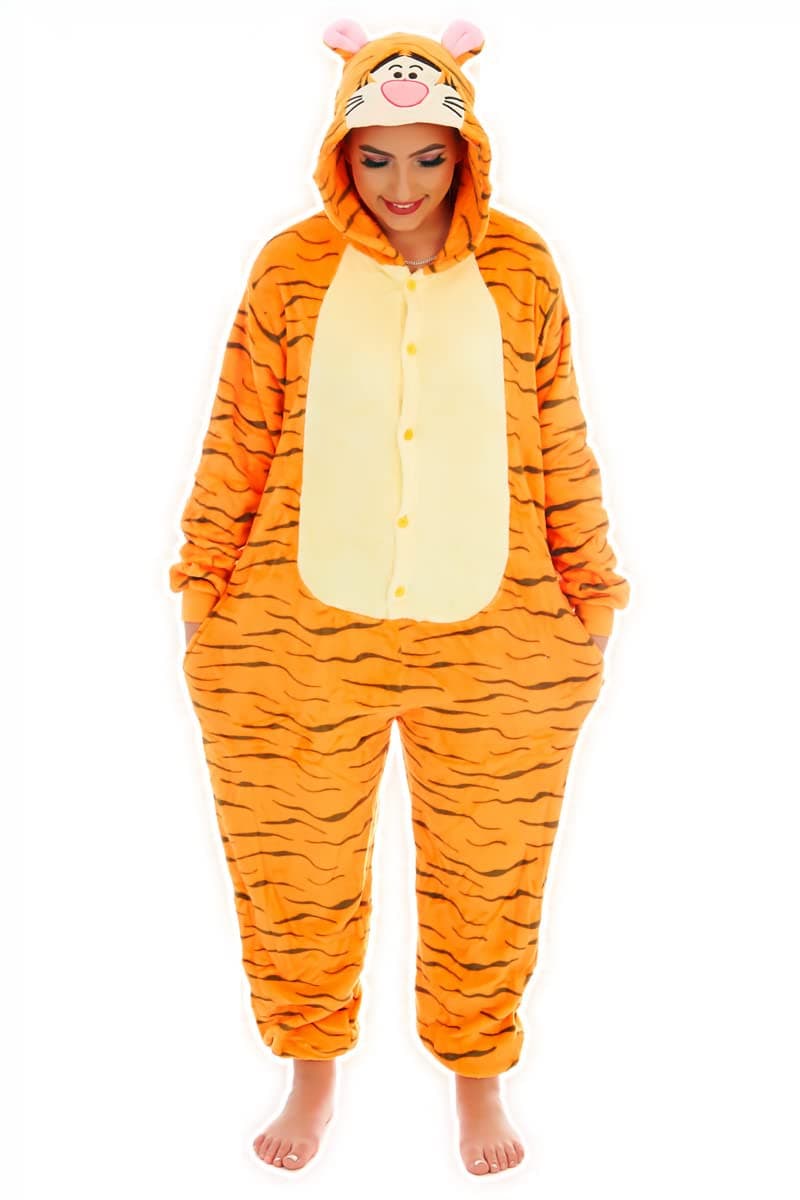 Onesie/Body Suit Jumping Tiger