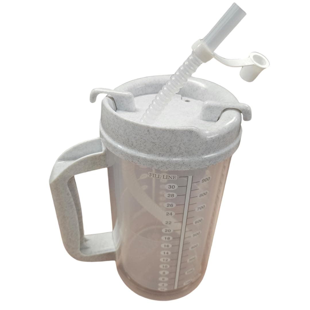 Medegen 1 X Roommates Pitcher Insulated W/Straw Translucent W/Granite And Handle 32 Oz - Model h206-01