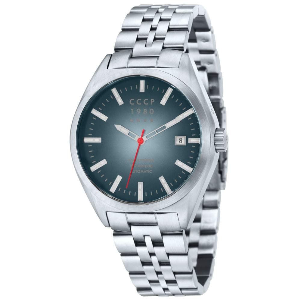 CCCP Men's CP-7012-33 Shchuka Analog Display Automatic Self Wind Silver Watch