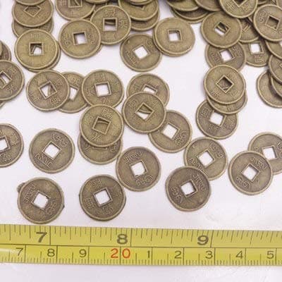 feng Shui 500pcs 10mm-24mm Replica Chinese Qing Dynasty Coins Copper 5 Emperor Random Choose Size