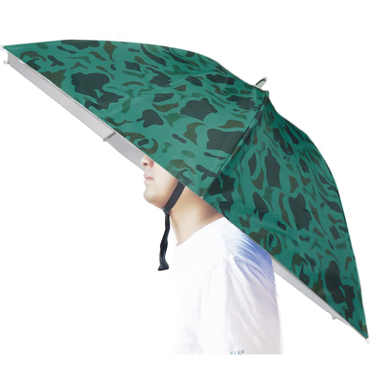- Umbrella Hat, 37 inch Fishing Umbrella Hat Hands Free Foldable UV Protection Umbrella Cap Adjustable Headwear for Fishing Golf Camping Beach Gardening Sunshade Outdoor