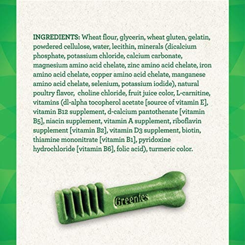 Greenies Weight Management Teenie Natural Dog Dental Care Chews Weight Control Dog Treats, 27 Oz. Pack (96 Treats)