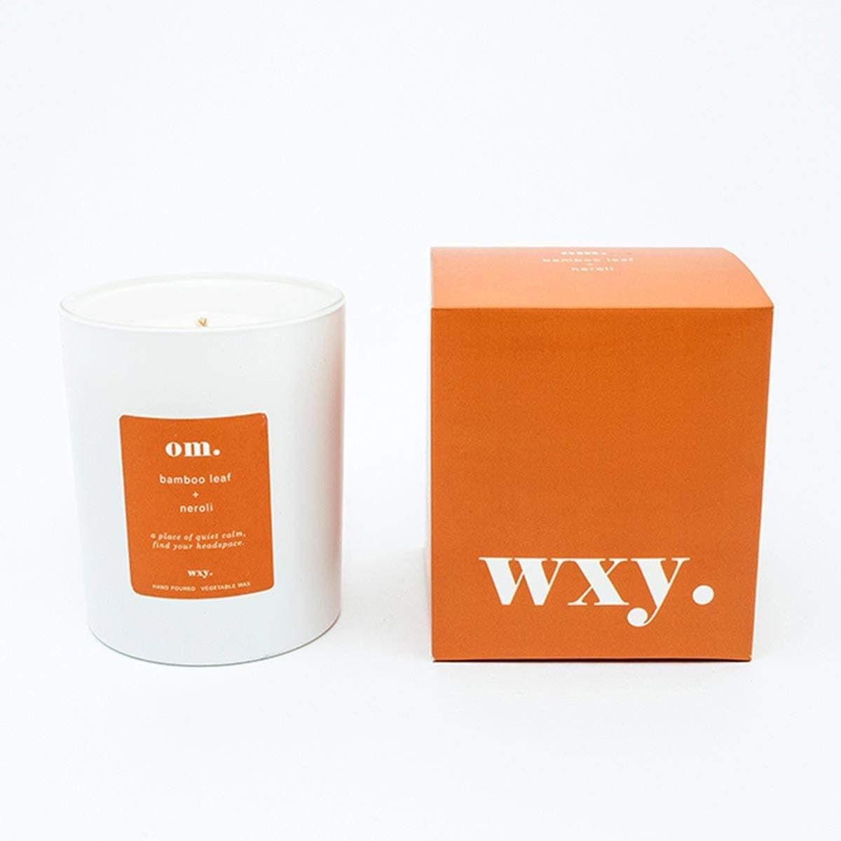 WXYom. scented candle, Bamboo Leaf & Neroli