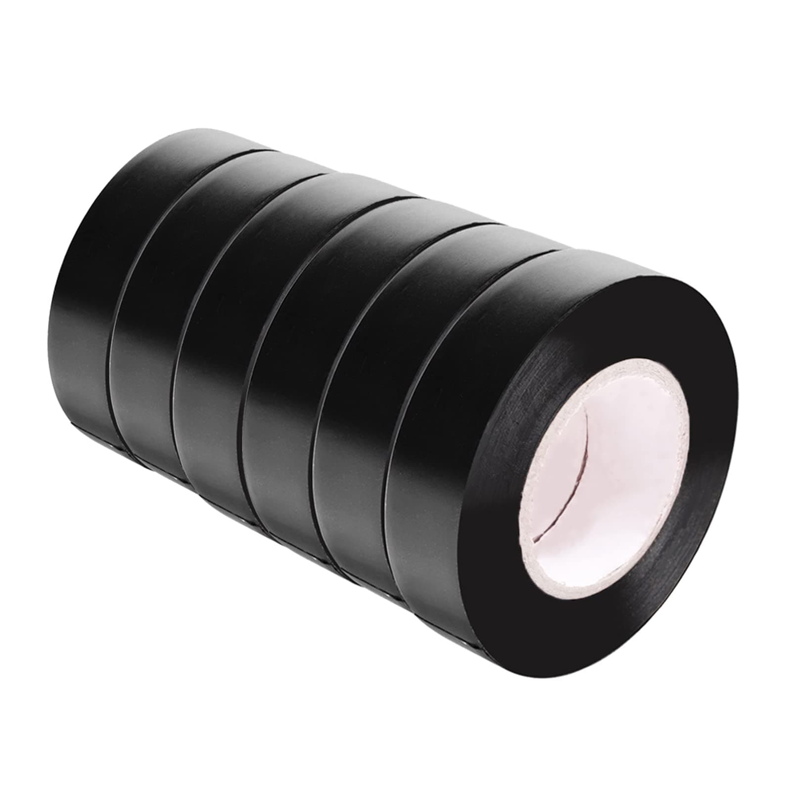 Black Insulation Tape 6 Rolls, 15mm x 15m Adhesive Electrical PVC Electrical Tape, Gaffer tape Electrical for Insulating, Repairing, Protecting Wires