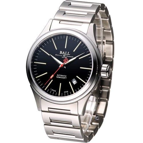 Ball Watch Fireman Glory Automatic Date Black Dial Red Second Hand NM2188C-S3-BK