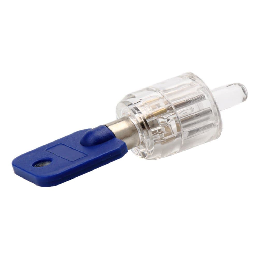 Visible Transparent Tubular Lock Locksmith with 7 Pins Plum Flower Cutaway