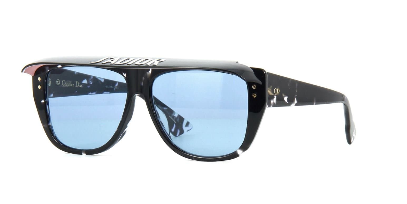 Authentic DiorClub 2 09WZ/KU Havana Black Crystal Sunglasses