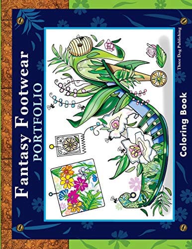 Fantasy Footwear Portfolio Coloring Book Paperback – November 6, 2014
