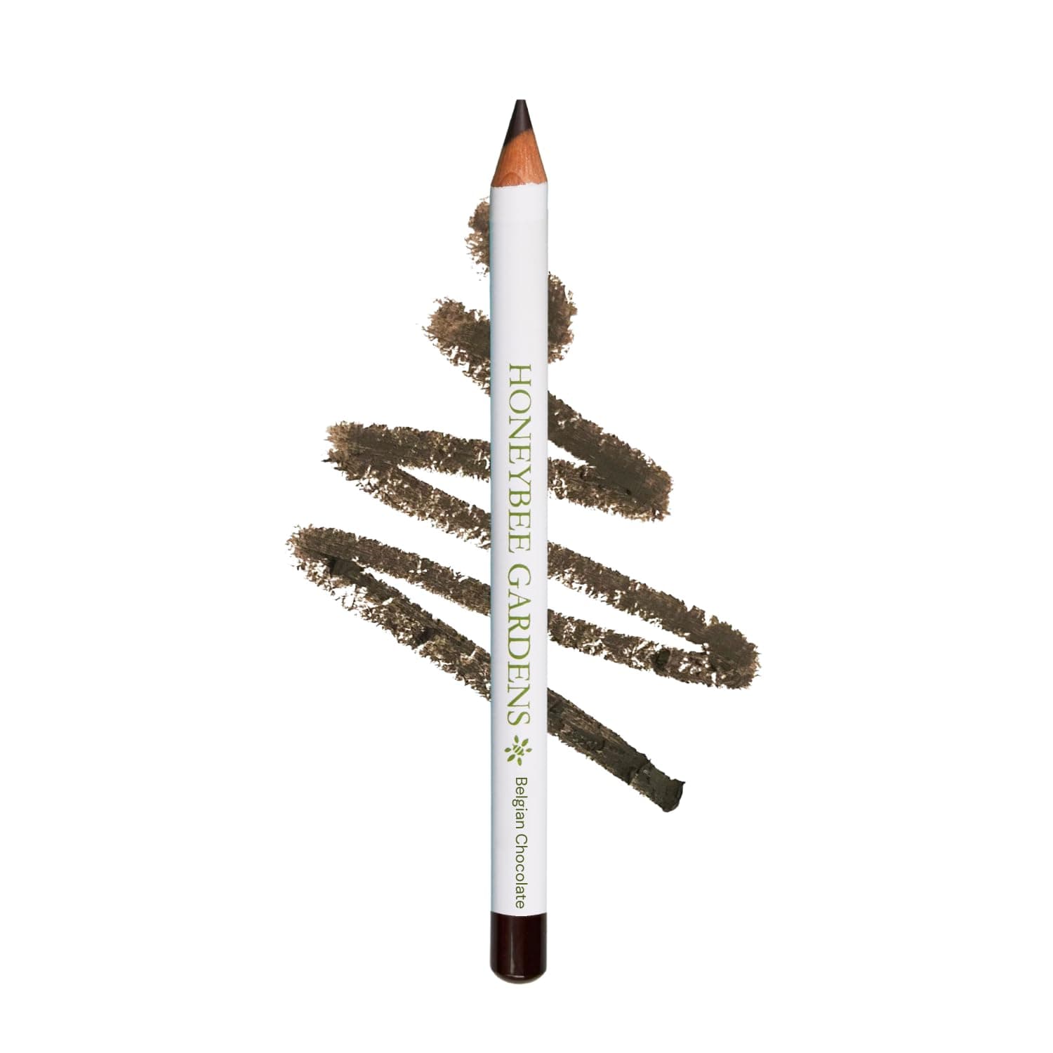 Honeybee Gardens Effortless Eyeliner Pencil, Belgian Chocolate Brown, Smooth Long-Wearing, Rich Pigment, Vegan & Gluten-Free