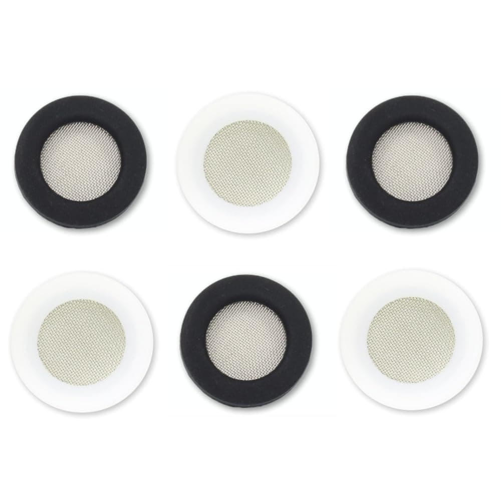 Black 20 pcs Silicone Washer Silicone Filter Gasket for Shower Head Water tap Faucet (White & Black 6 Pcs)