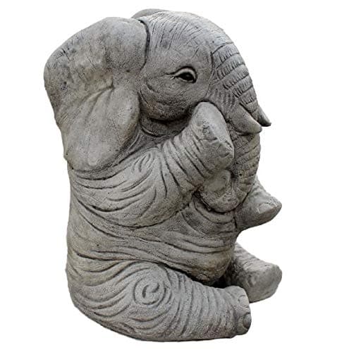 Large Elephant Statue, Garden Ornament, Cornwall Stoneware, Home and Garden Decoration, All Weather Gift Idea