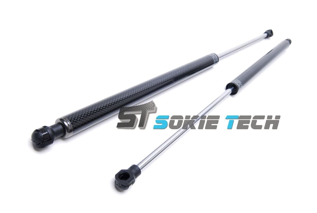 Carbon Fiber Shock Spring Strut Rod Prop Lift Support Gas Hood Damper Kit for 2009~2015 Hyundai ix35 MK2