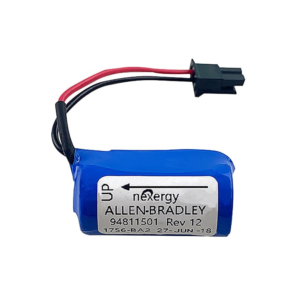 PULADU Original 1756‒BA2 for Allen‒Bradley AB 94811501 1756‒L1 PLC Control Battery Nexergy 3V Lithium Battery