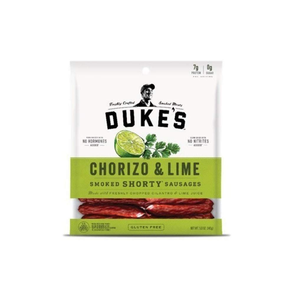 DUKE'S Chorizo & Lime Shorty Smoked Sausages, 5.0-ounce Bags (Pack of 2)