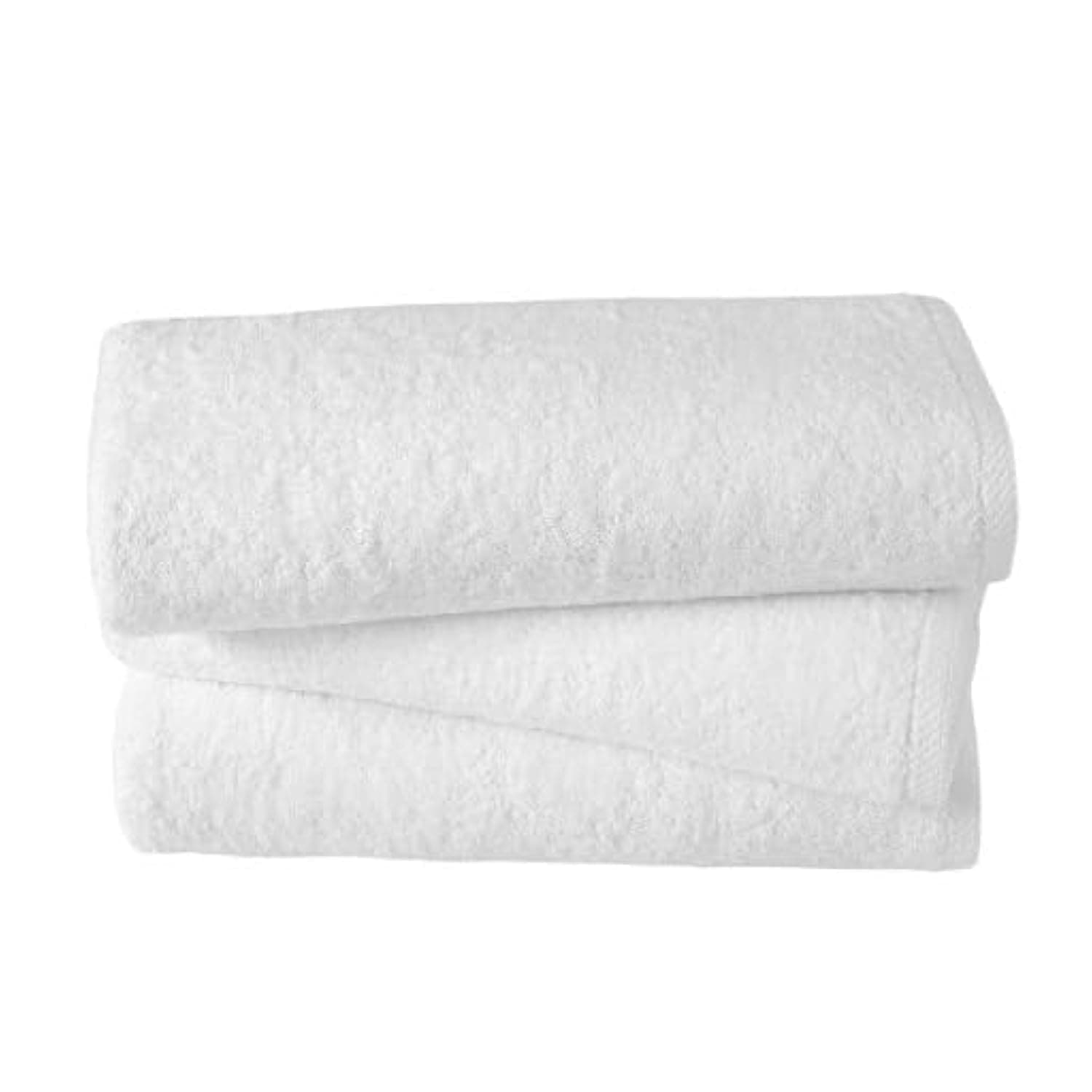 Set of 3 Luxurious Towels for Beach, Pool, Spa, and Bath, 100% Turkish Cotton Beach and Bath Towel Set, 35x68 Inches, Your Path to Premium Comfort and Absorbency (White)