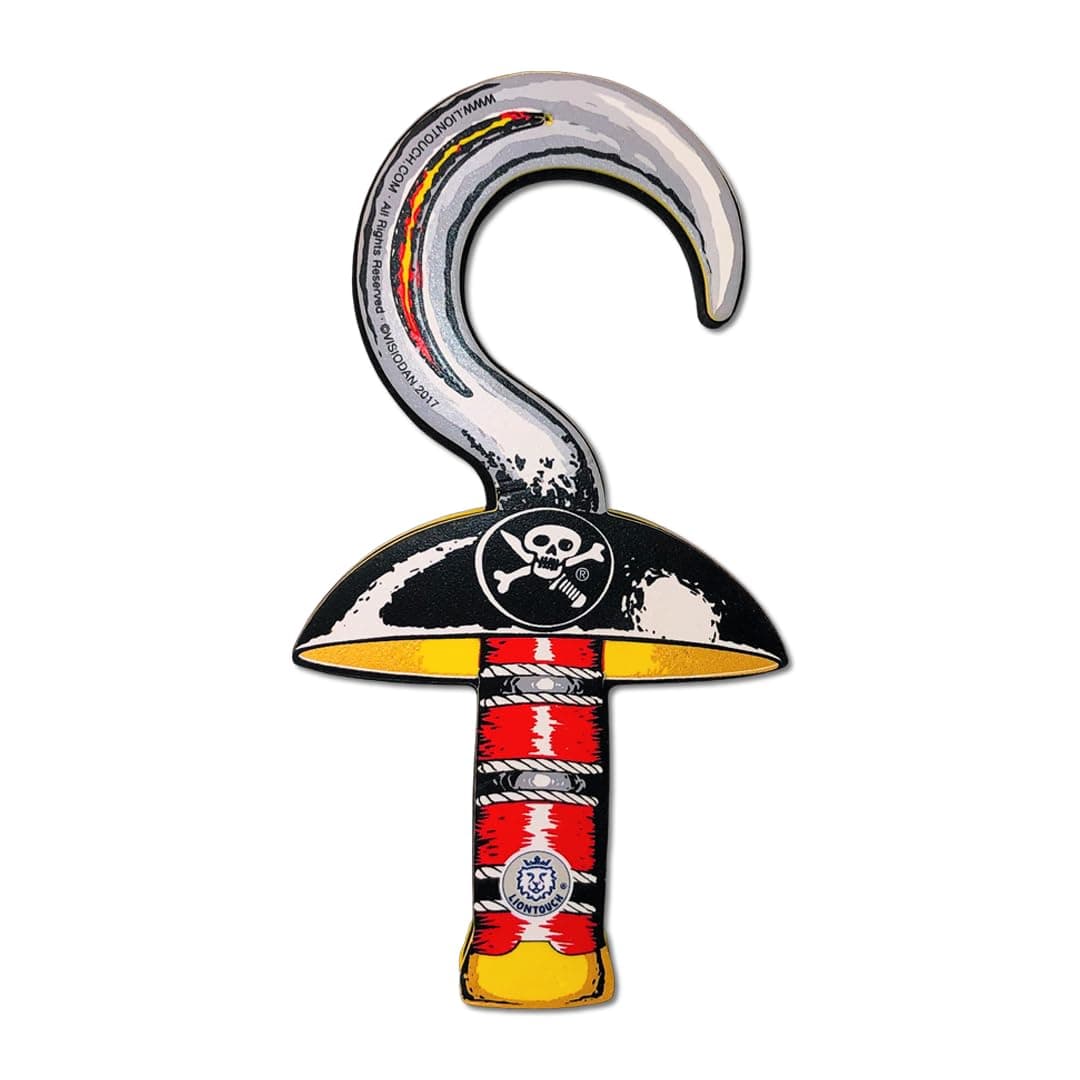 Pirate Hook For Kids - 3-6 Years | Pretend Play Toy For Boys & Toddlers With Skull Theme | Safe Foam Accessory For Sailing the Caribbeans | Ideal Accessory For Dress Up and Costumes