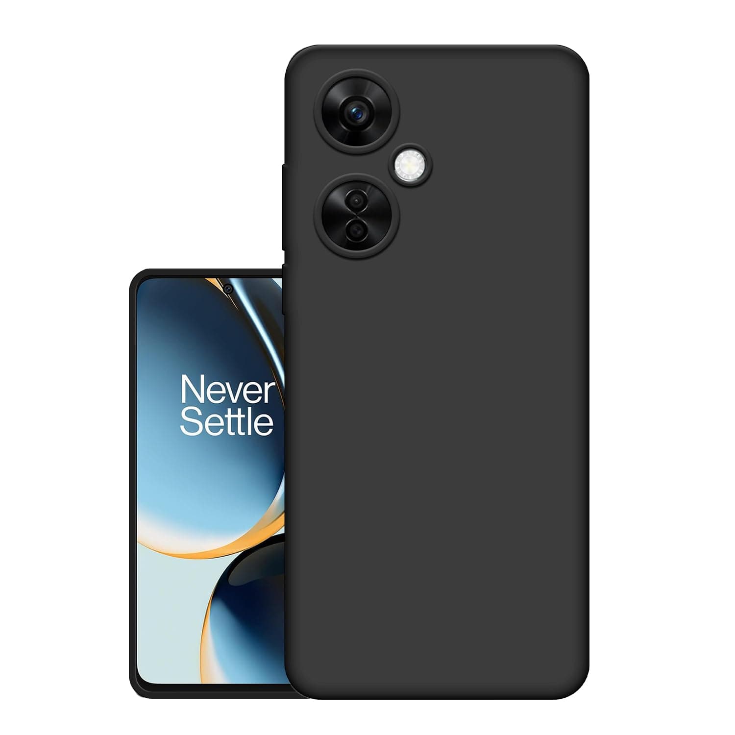HELLO ZONE Exclusive Rubberised Matte Finish Soft Back Case Cover for OnePlus Nord CE 3 5G - Black