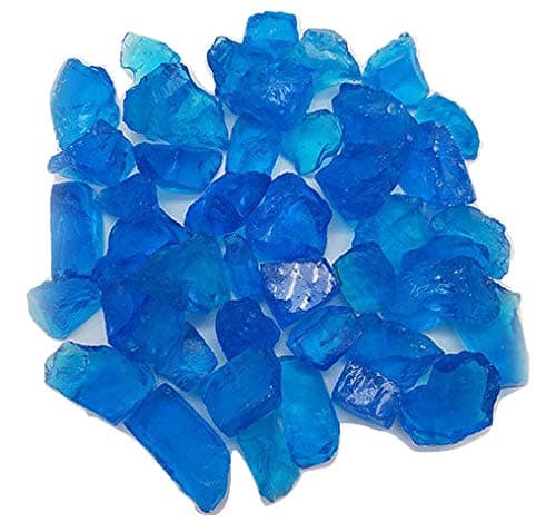 STONED® 5 Kilos Decorative Turquoise AQUA BLUE Glass Chippings - Home - Vases - Events - Wedding - Memorial Topping - Garden - Art - Craft