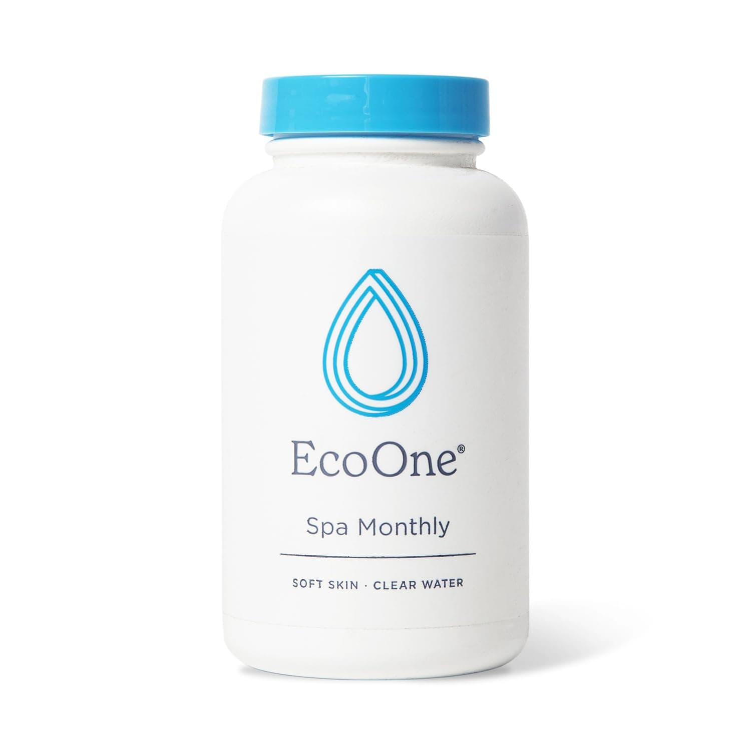 EcoOne Spa Monthly | Gentle All-Natural Spa Treatment | Conditioning Hot Tub, Pool, & Spa Cleaner | Above, In-Ground, or Inflatable Hot Tub Cleaner Stabilizes pH & Alkalinity, 8 Oz, (1-Pack)
